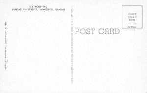 Postcard Hospital Kansas University Lawrence Kansas 