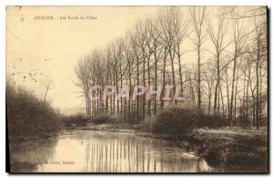 Old Postcard Chauny The Banks of the Oise