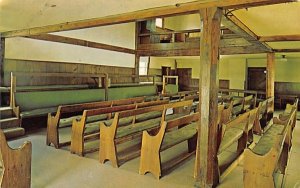 Simple interior of the Friends Meeting House Plainfield, New Jersey  