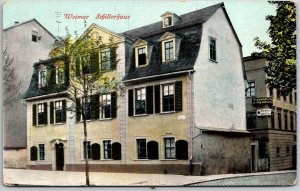 Schillerhaus Weimar Germany Museum Building Postcard