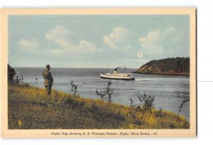 Digby Nova Scotia Canada Postcard 1915-1930 Digby Gap Showing SS Princess Helene