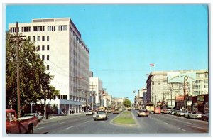 c1950's Portage Avenue Winnipeg Manitoba Canada Vintage Unposted Postcard