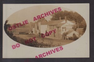 Elwood IOWA RPPC c1910 MAIN STREET nr Maquoketa Lost Nation TINY TOWN! IA