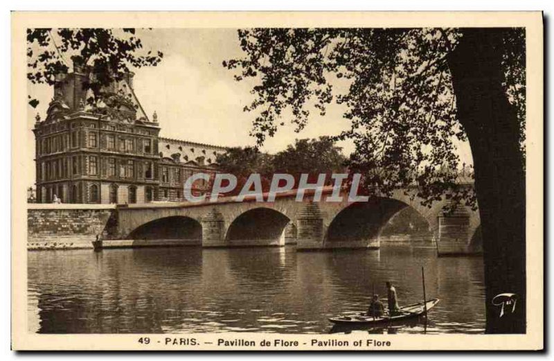 Old Postcard Paris Pavillon De Flore