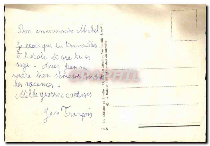 Postcard Modern Humor We arrive Train