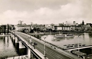 Germany - Frankfurt. Main Bridge  *RPPC