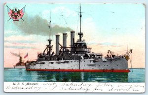 Battleship USS Missouri Navy Ship Postcard