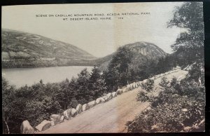 Vintage Postcard 1950s Cadillac Mountain, Arcadia National Park Bar Harbor Maine