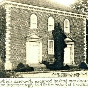 1940s Lorton VA Old Pohick Church West End Real Photo Postcard RPPC AZO Vtg A5