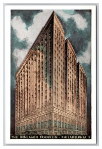 The Benjamin Franklin Hotel Philadelphia Pennsylvania PA  UNP WB Postcard N24