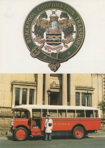 Leyland Lion 1927 Bus Blackpool Ribble Transport 2x Mint Postcard s