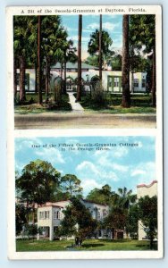 DAYTONA, FL Florida ~ Osceola-Gramatan COTTAGES c1920s Roadside Postcard