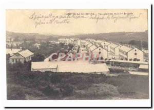 Old Postcard Creuse Camp of Courtine General View of the 1st brigade (militar...