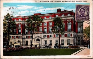 USA Toledo Club Cor. Madison Avenue Toledo Ohio Vintage Postcard 09.66