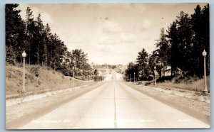 Pokegamma Avenue Cars Scene Grand Rapids Minnesota MN RPPC Photo Postcard