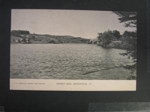 BROOKFIELD VT Sunset Lake c1910 Postcard