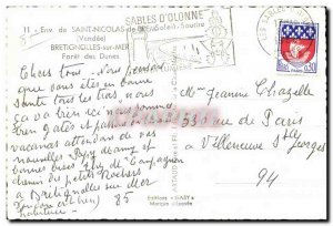 Postcard Modern Approx Saint Nicolas of Bre (Vendee) Bretignolles Sea Foret d...