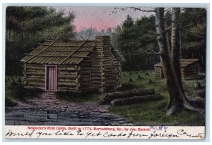 1908 Kentucky's First Cabin Built 1774 Harrodsburg Kentucky KY Posted Postcard