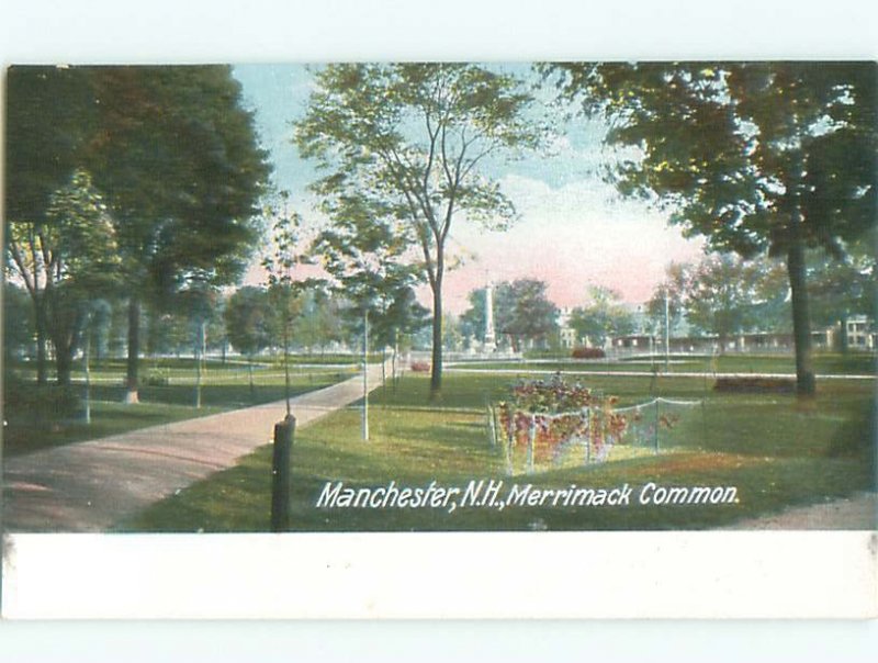 Pre-1907 MERRIMACK COMMON GROUNDS Manchester New Hampshire NH AD8677