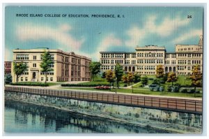 1940 Rhode Island College Education Building Providence Rhode Island RI Postcard