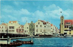 CPM AK View of waterfront and pontoon bridge CURACAO (660508)