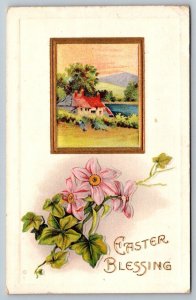 Easter Greetings Embossed  Eureka  California  Postcard  1914