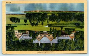 CATTARAUGUS COUNTY, NY ~ ALLEGANY STATE PARK 1944  Linen Postcard 