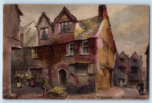 Exeter Devon England Postcard -Old House Kind Street c1910 Unposted Antique