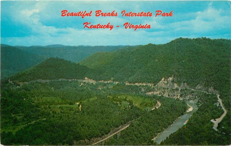 Breaks Interstate Park Kentucky Virginia Postcard