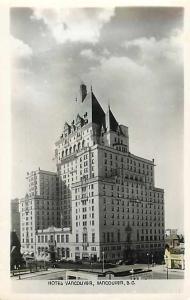 RPPC of Hotel Vancouver, Vancouver British Columbia BC