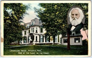 Postcard - Home Of The Clock On The Stairs, Longfellow House - Pittsfield, MA