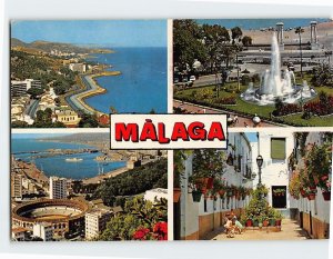 Postcard Views in Málaga City in Spain