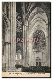 Troyes Old Postcard The cathedral transept