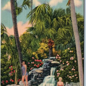c1940s Orlando, FL Dubsdread Country Club Pool Tropical Mermaids Women Girl A221