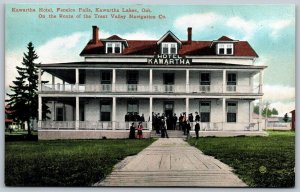 Postcard Fenelon Falls Ontario c1908 Kawartha Hotel Victoria County