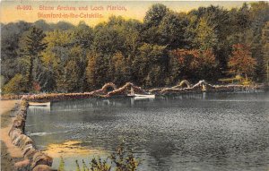 Stamford In The Catskills New York 1908 Postcard Stone Arches Loch Marion