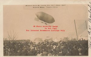 MO, Saint Louis, Missouri, RPPC,1907 Airship Race, Roehlk Bros Photo