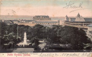A930 South Africa 1906 Public Gardens Durban vintage postcard