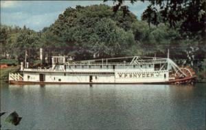 Marietta OH Paddle Wheel Steamboat WP Snyder Old Postcard