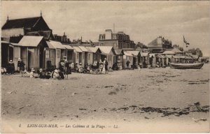 CPA LION-sur-MER Les Cabines et la Plage (1227520) 