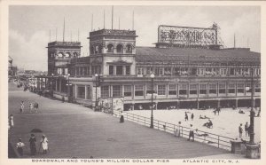 New Jersey Atlantic City Boardwalk & Youngs Million Dollar Pier Albertype sk1746