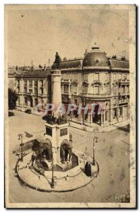 Old Postcard Chambery The fountain of elephants