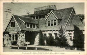 Thorntons Gap Virginia Panorama Tea Room Skyline Dr c1930-50s Vintage Postcard