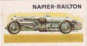 Brooke Bond Tea Vintage Trade Card History Motor Car 1968 No 33 Napier Railto...