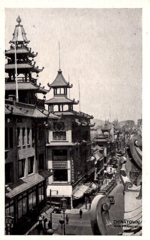 San Francisco, California - A view of Chinatown - in the 1940s