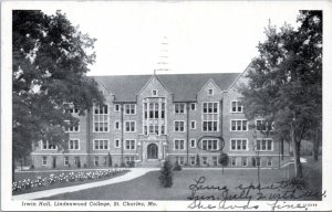 Postcard MO St. Charles - Lindenwood College Irwin Hall