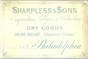 1880's Lovely Lady Sharpless & Sons Lot Of 4 Victorian Trade Card P119