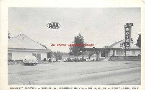 OR, Portland, Oregon, Sunset Motel, Exterior View, 50s Car, National Press 