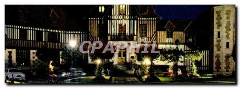 Modern Postcard Deauville Trouville L & # 39Hotel Town night