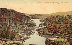 GLENGARRRIFF COUNTY CORK IRELAND~POUL-na-GURM-1908 POSTCARD * DAMAGED *